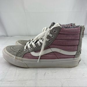 Vans Sk8-Hi Slim Fit Floral Chambray Sneaker